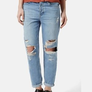 ❌Topshop Moto "Hayden" ripped boyfriend jean